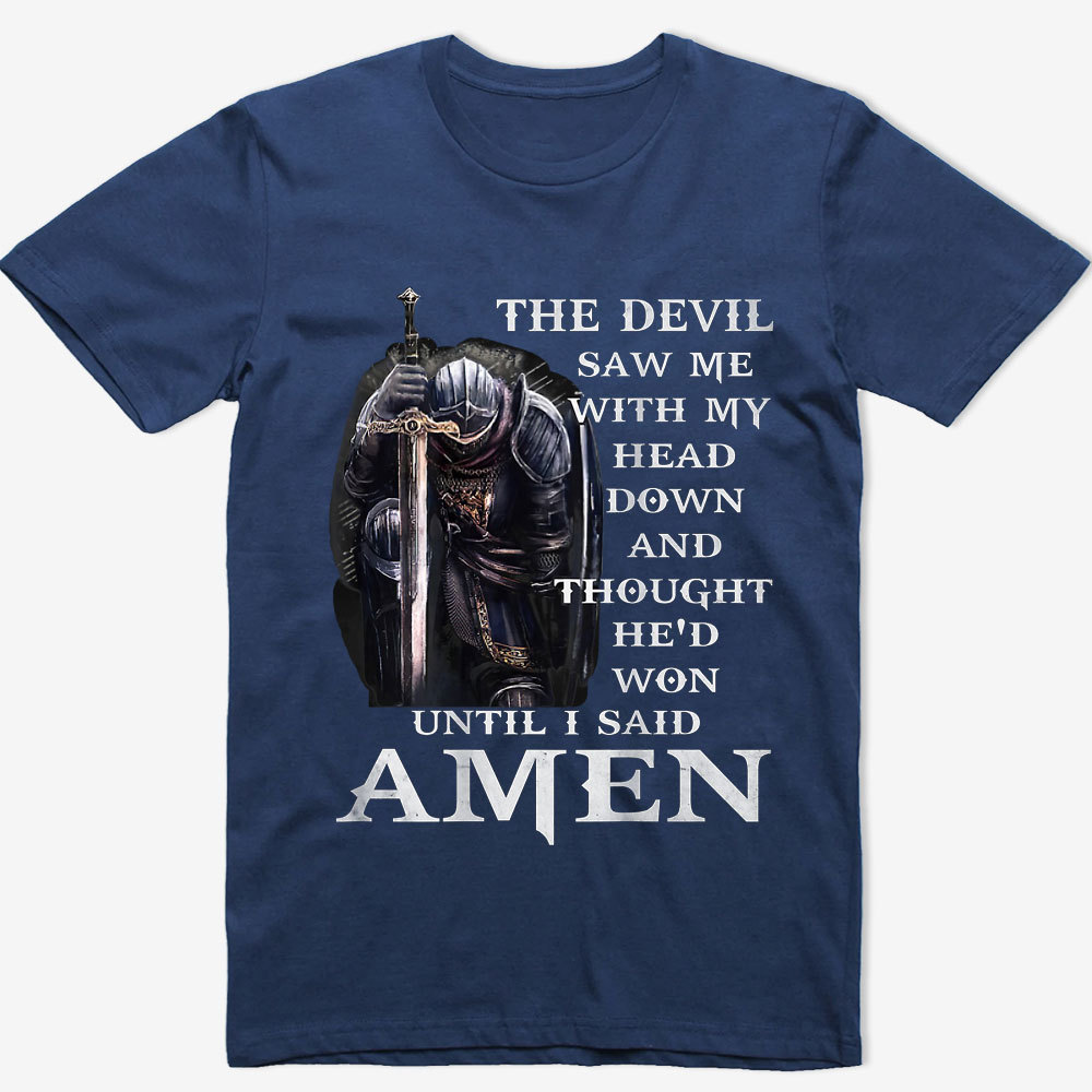 The Devil Saw Me with My Head Down Tee Sale-GuidingCross