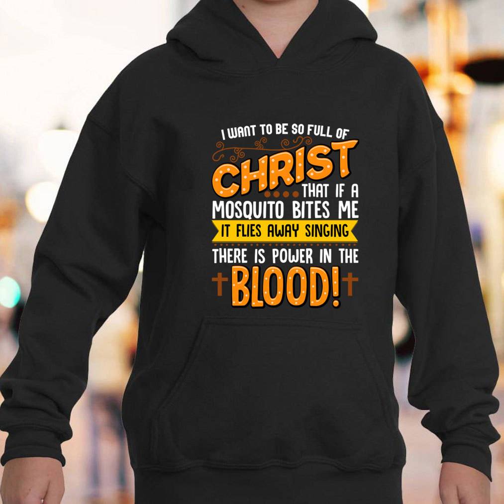 Full Of Christ Funny Christian Hoodie
