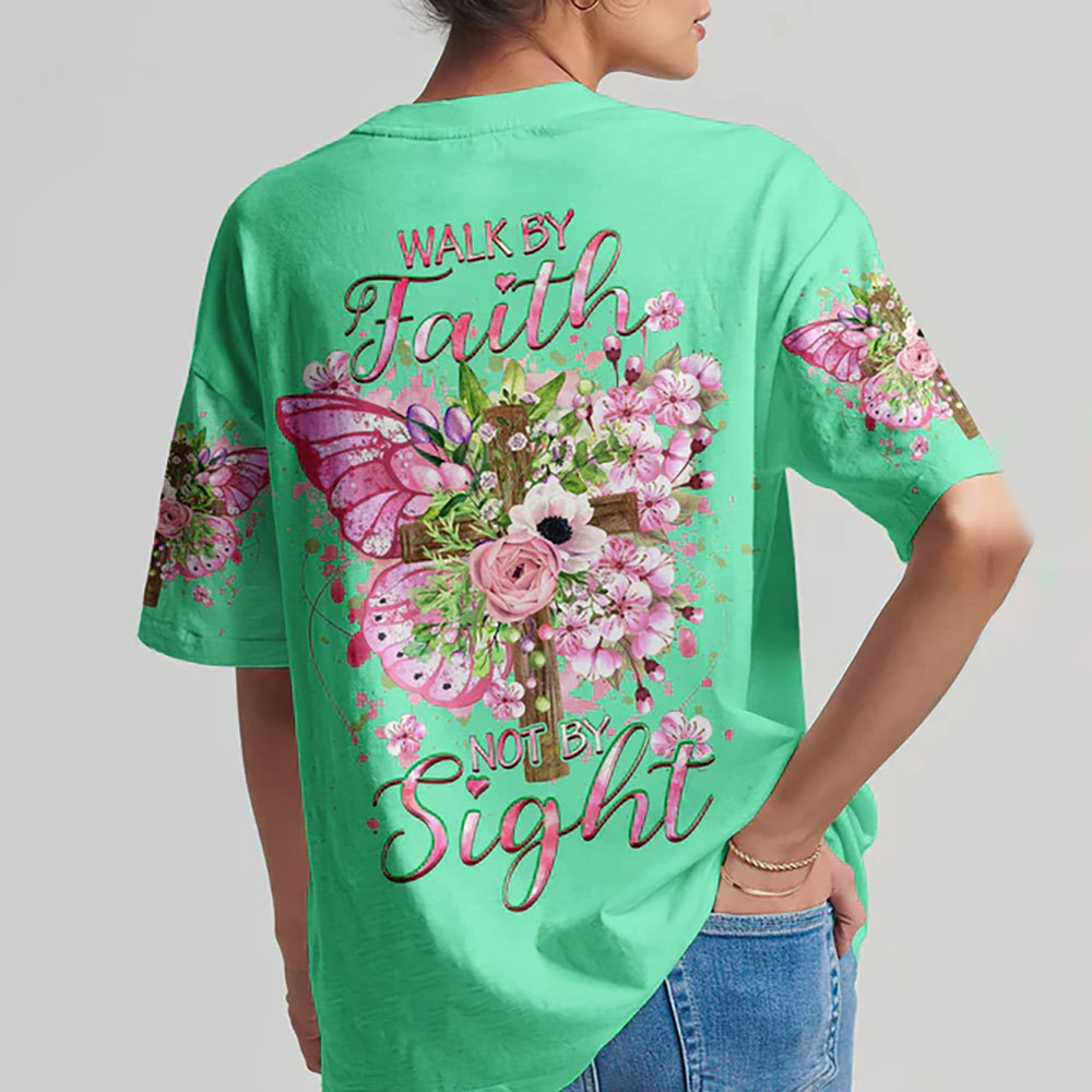 Walk By Faith Not By Sight All-Over Print Shirt