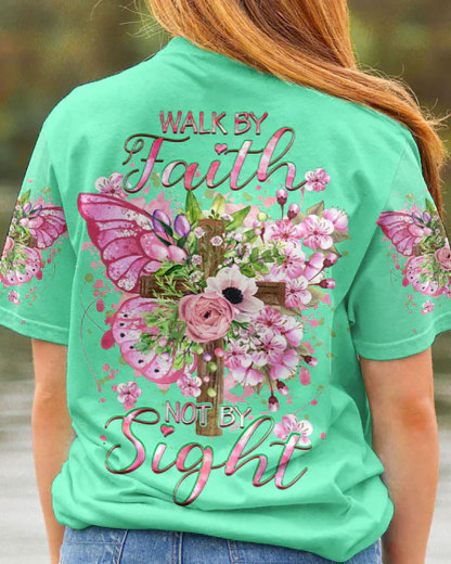Walk By Faith Not By Sight All-Over Print Shirt