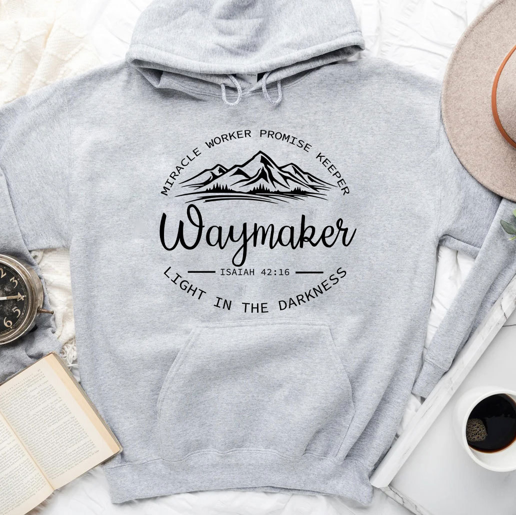 Waymaker Miracle Worker Promise Keeper Christian Hoodie