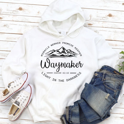 Waymaker Miracle Worker Promise Keeper Christian Hoodie