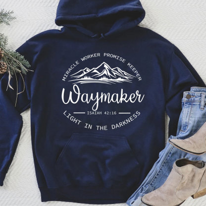 Waymaker Miracle Worker Promise Keeper Christian Hoodie