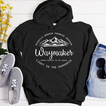 Waymaker Miracle Worker Promise Keeper Christian Hoodie