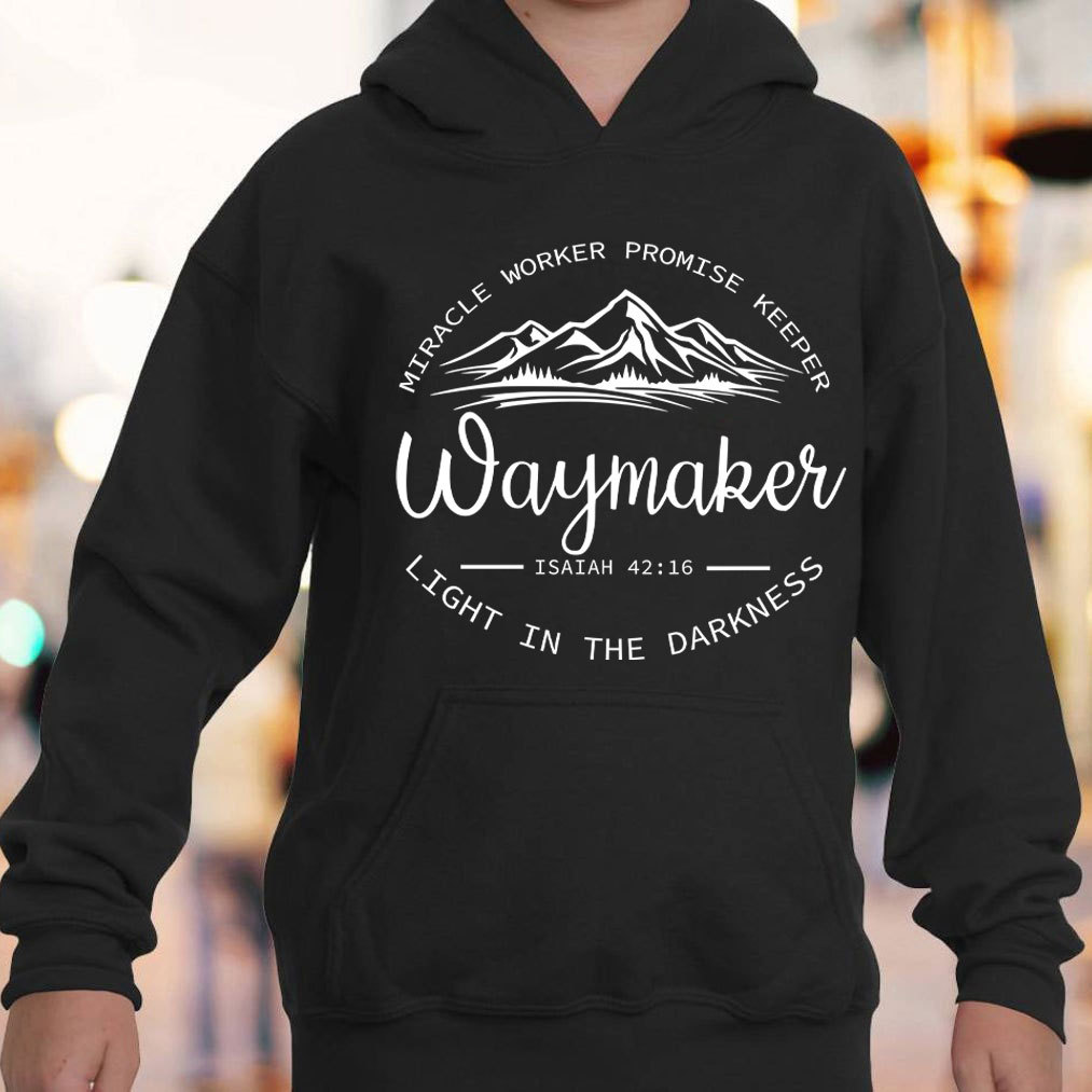 Waymaker Miracle Worker Promise Keeper Christian Hoodie