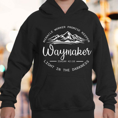 Waymaker Miracle Worker Promise Keeper Christian Hoodie