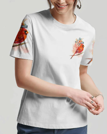 When Cardinals Appear Angels Are Near All-Over Print T-Shirt