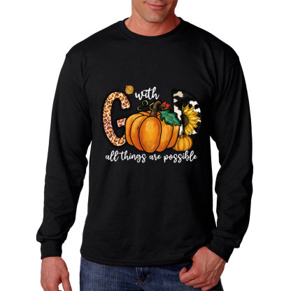 With God All Things Are Possible Long Sleeve T-Shirt