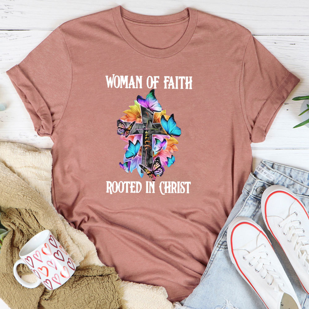 Woman Of Faith Rooted In Christ Classic T-Shirt
