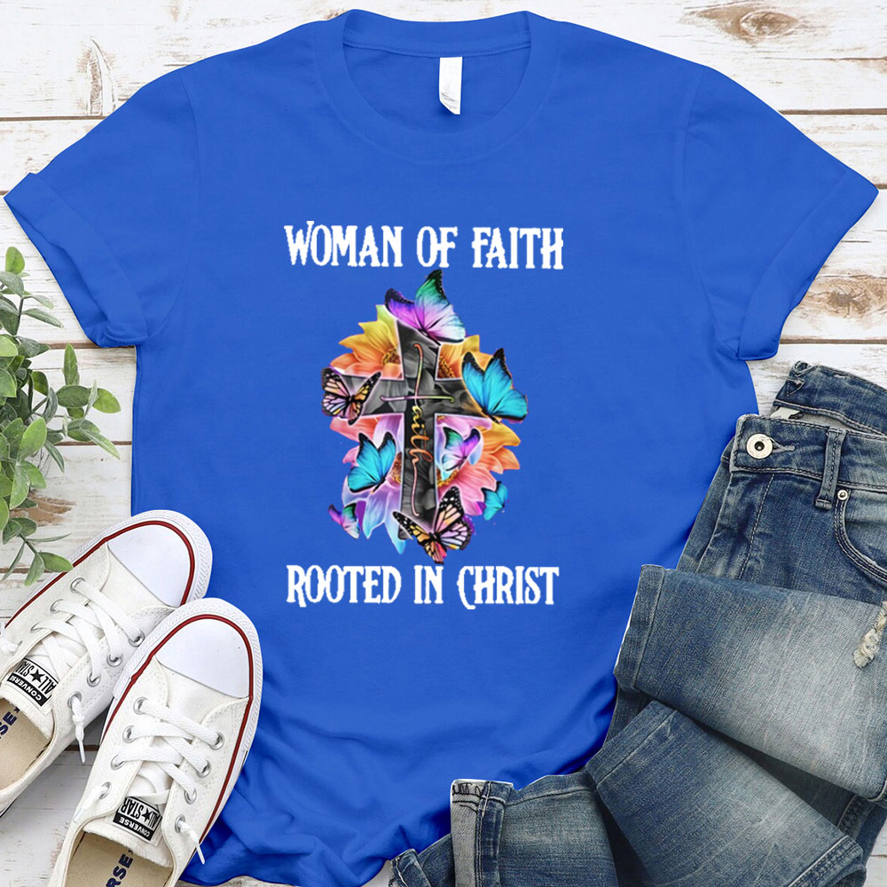 Woman Of Faith Rooted In Christ Classic T-Shirt