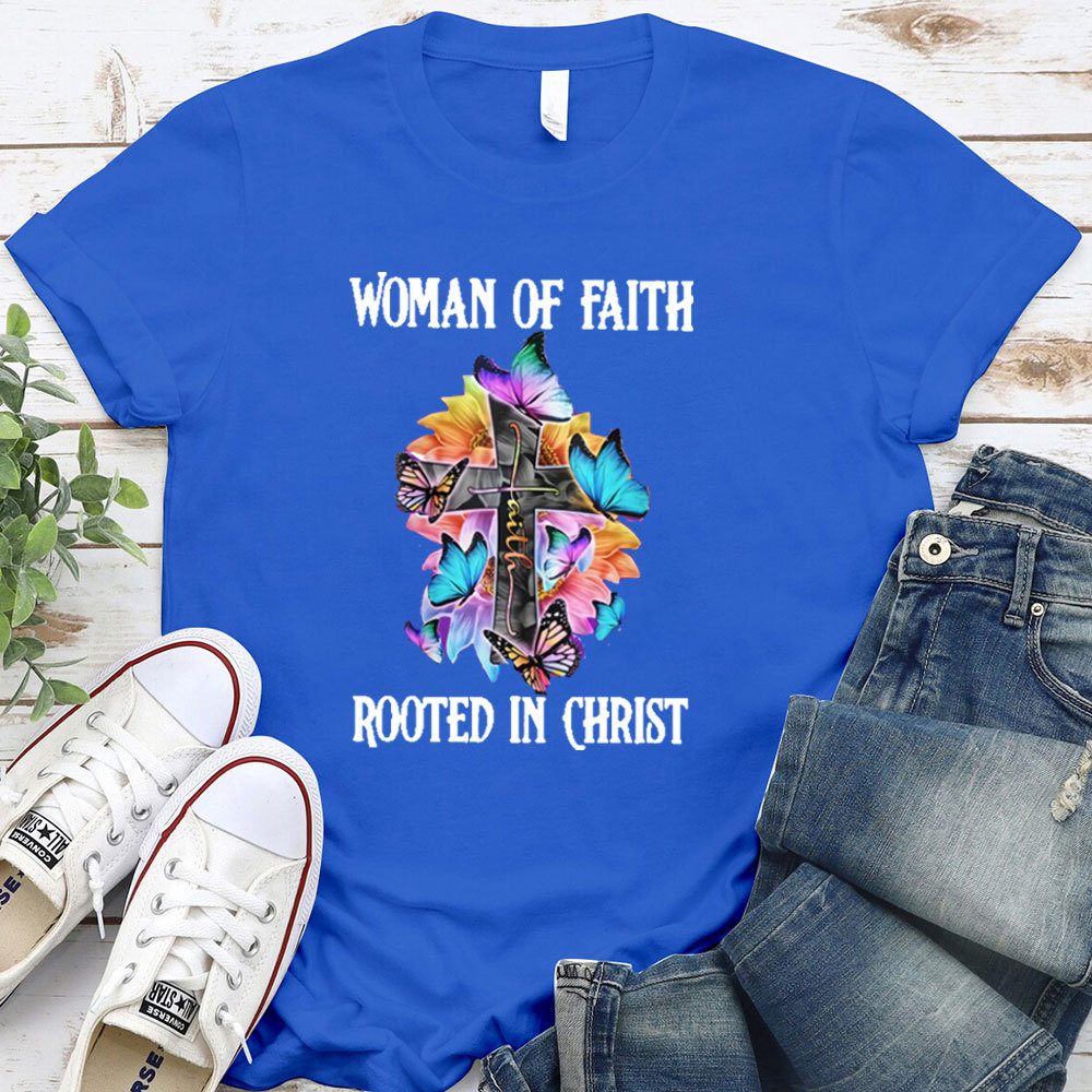 Woman Of Faith Rooted In Christ Classic T-Shirt