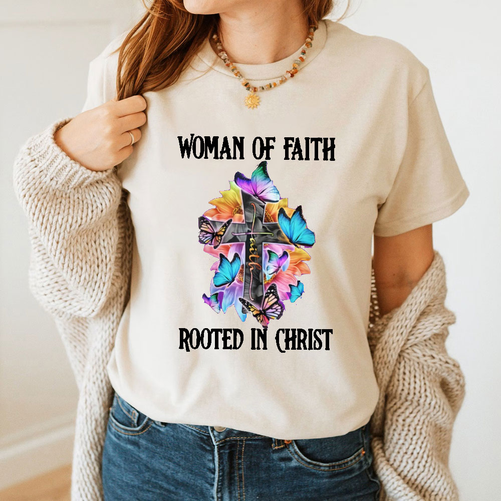 Woman Of Faith Rooted In Christ Classic T-Shirt