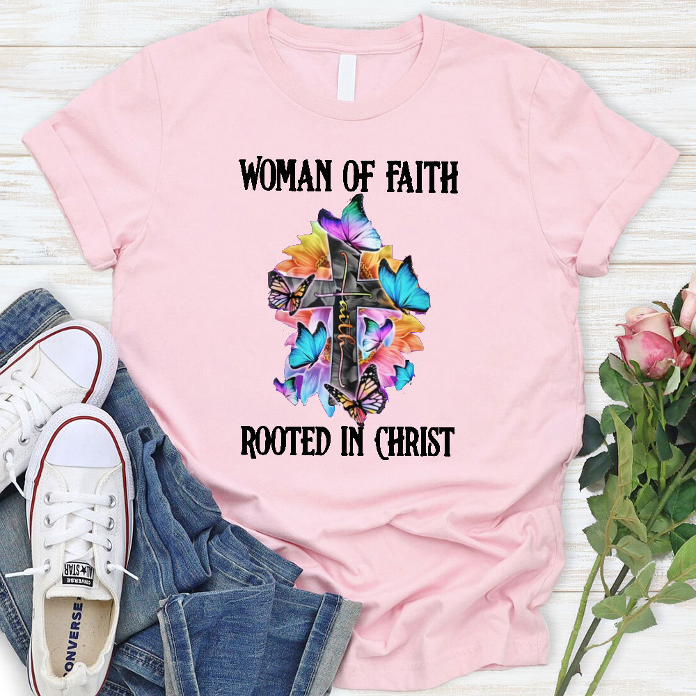 Woman Of Faith Rooted In Christ Classic T-Shirt