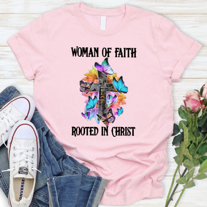 Woman Of Faith Rooted In Christ Classic T-Shirt