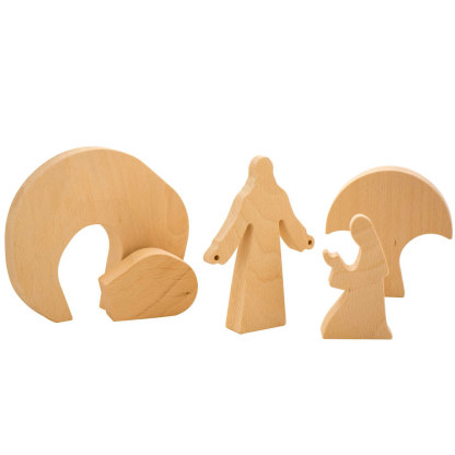 Wooden Easter Creche