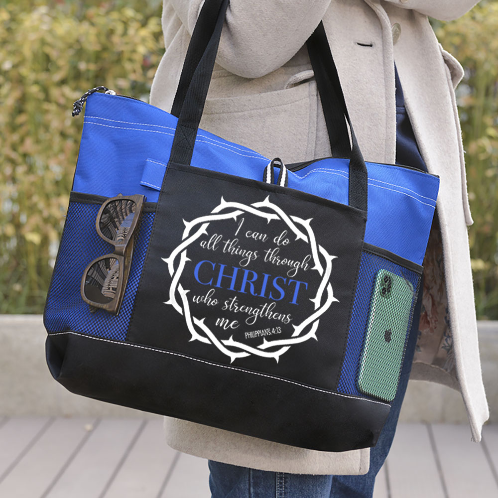 I Can Do All Things Bible Verse Tote Bag