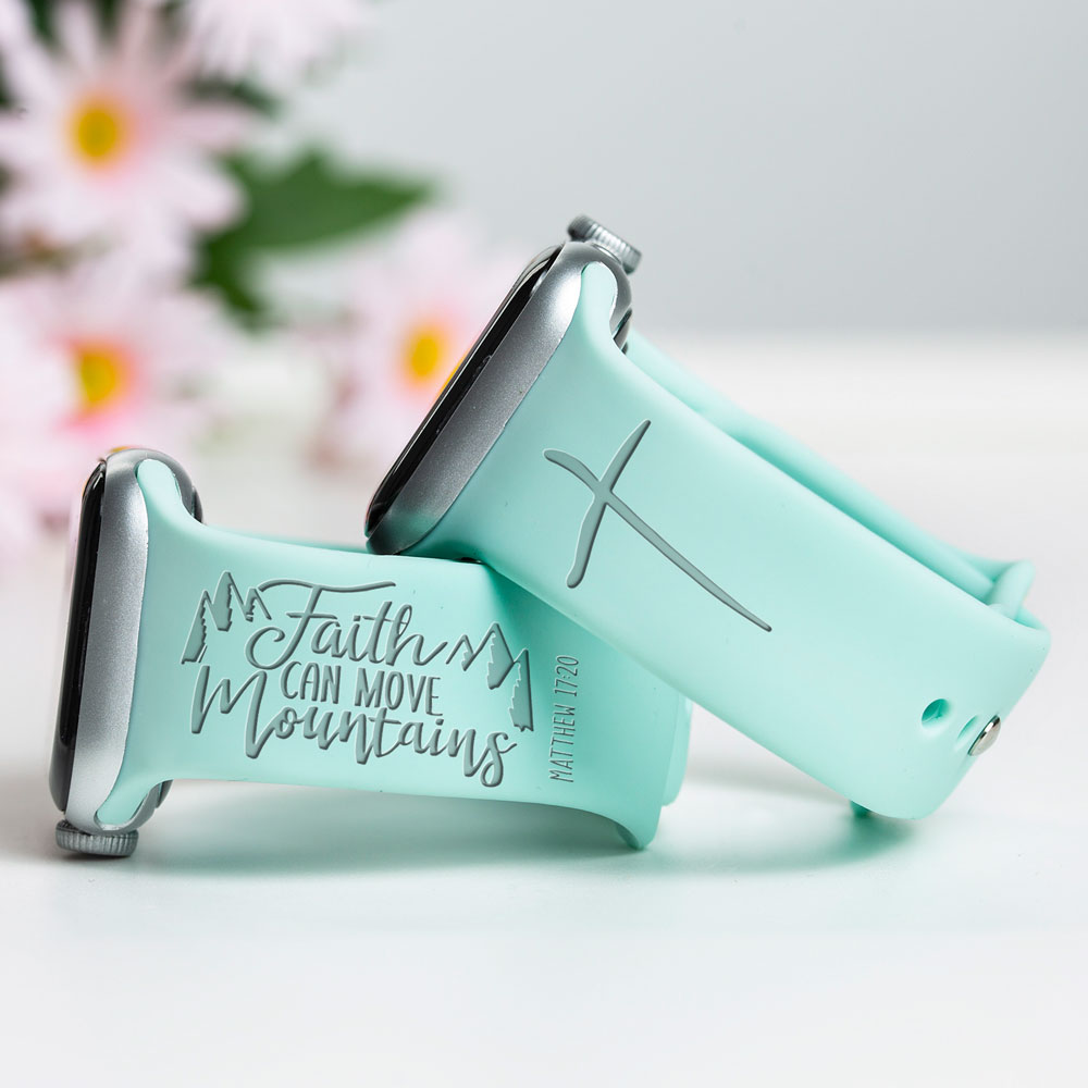 Faith Can Move Mountains Watch Band
