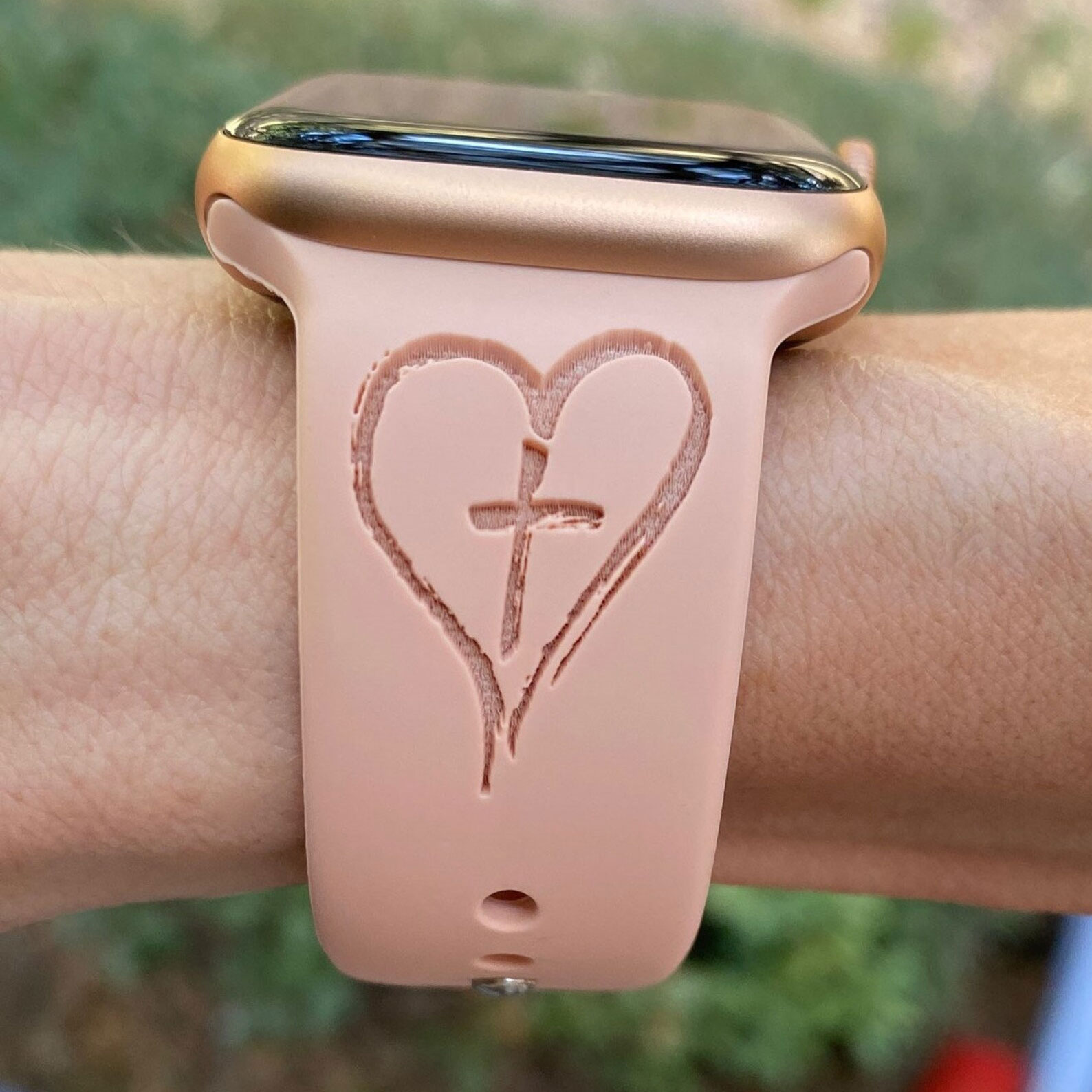 He Will Cover You With His Feathers Watch Band