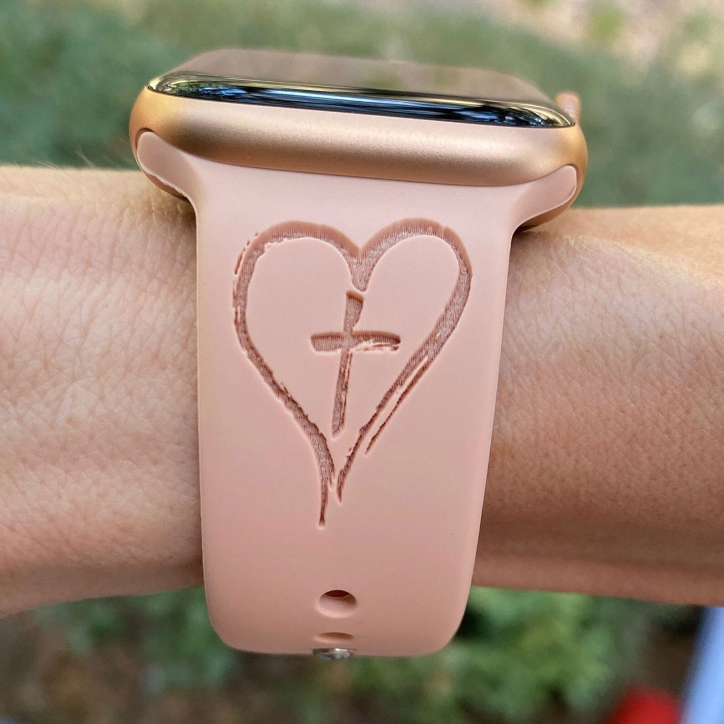 He Will Cover You With His Feathers Watch Band