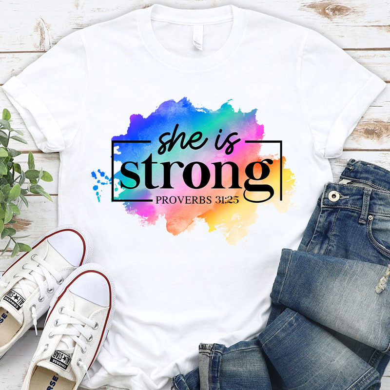 She is Strong Christian T-Shirt