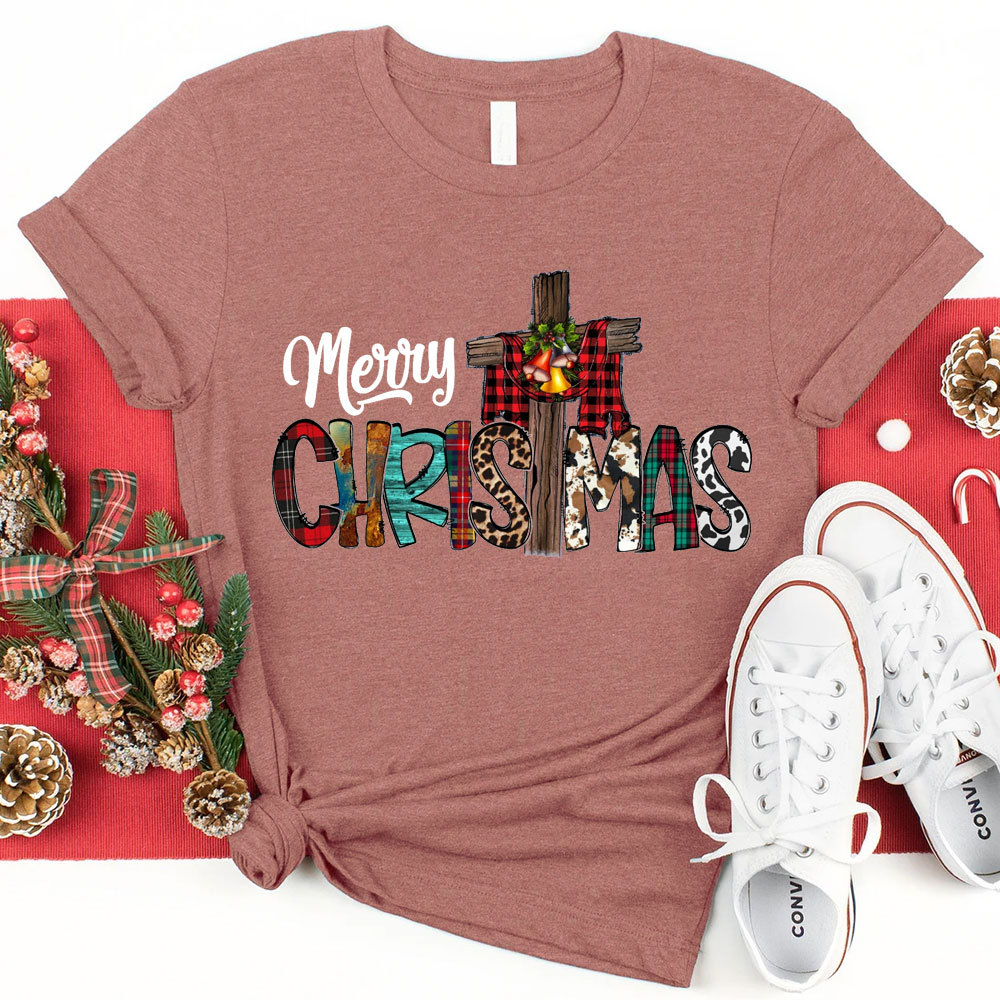 Merry Christ Mas Christian Christmas Tee