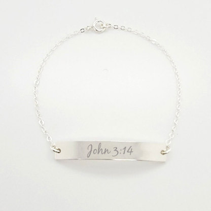 Personalized Bible Verse Bracelet Faith Bracelet