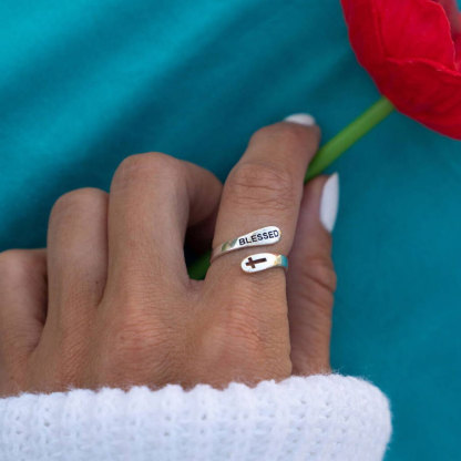 Blessed Adjustable Ring for Christian