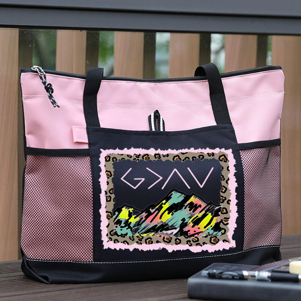 God Is Greater than the Highs and Lows Premium Tote Bag