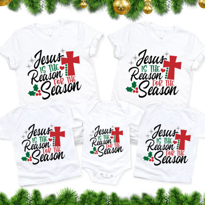 Jesus Is the Reason Christmas Family Matching Shirts