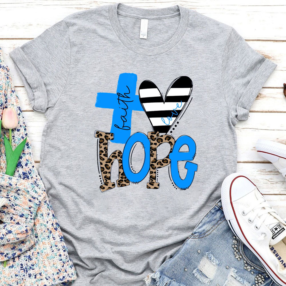 Faith Love Hope Stylish Christian Shirt