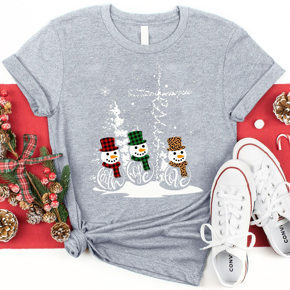 Faith Hope Love Christmas T-Shirt