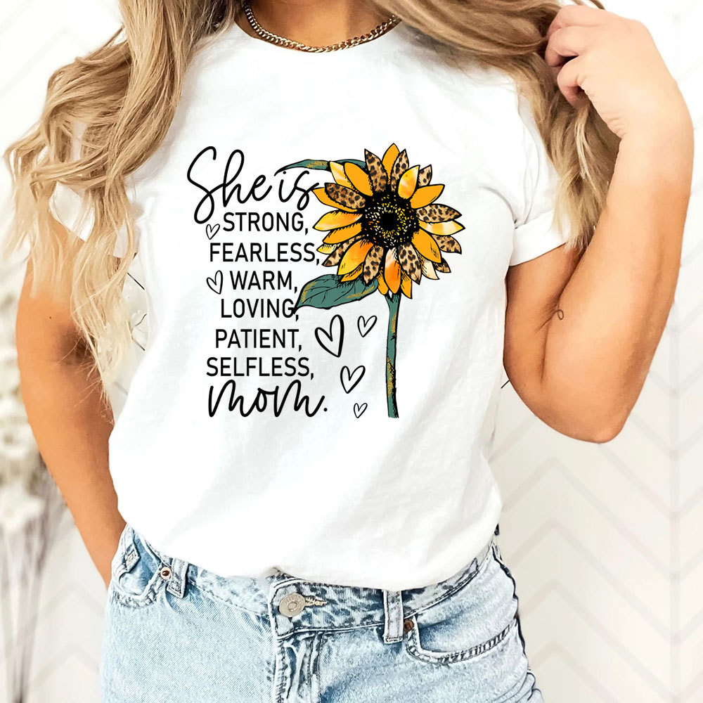 She is Strong Fearless Warm Mom Shirt