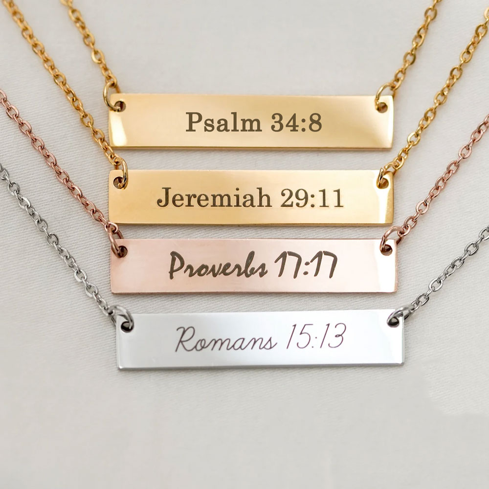 Personalized Bible Verse Necklace