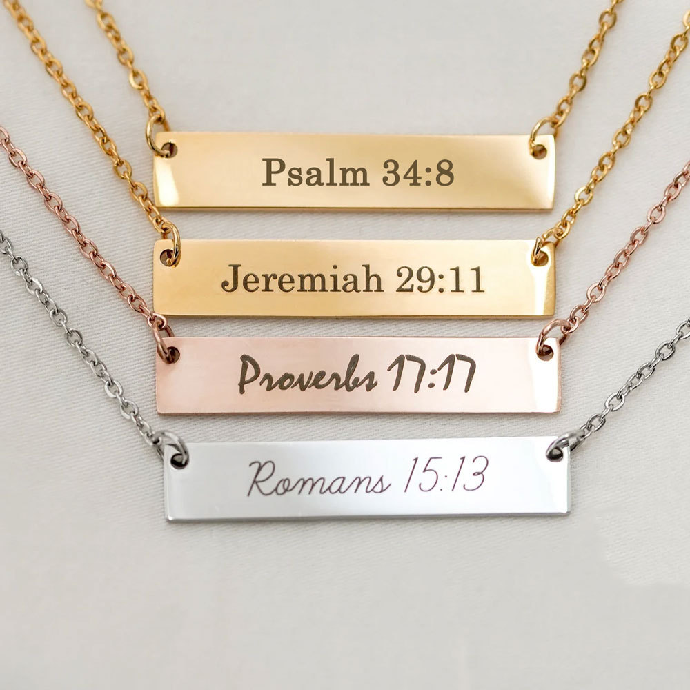 Personalized Bible Verse Necklace