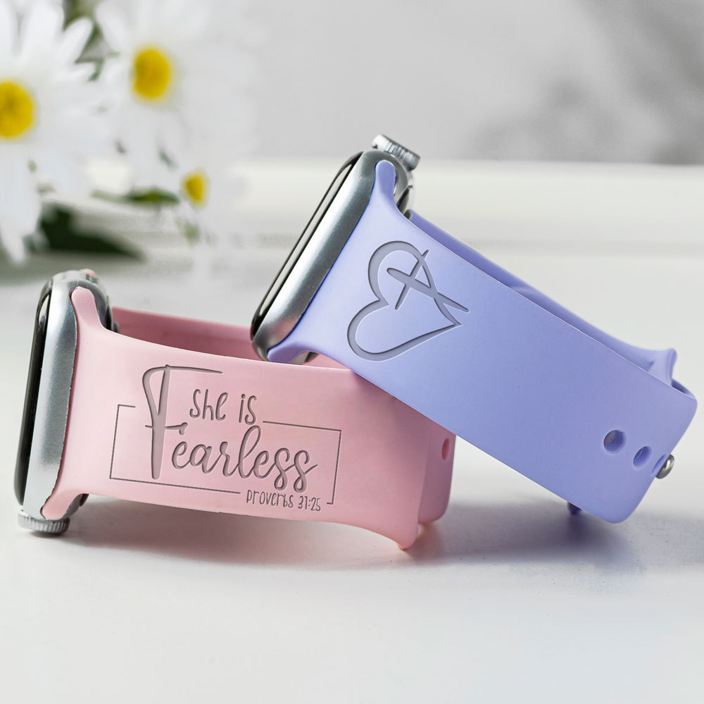 She Is Fearless Proverbs Christian Sayings Watch Band