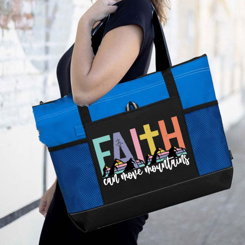 Faith Can Move Mountains Tote Bag