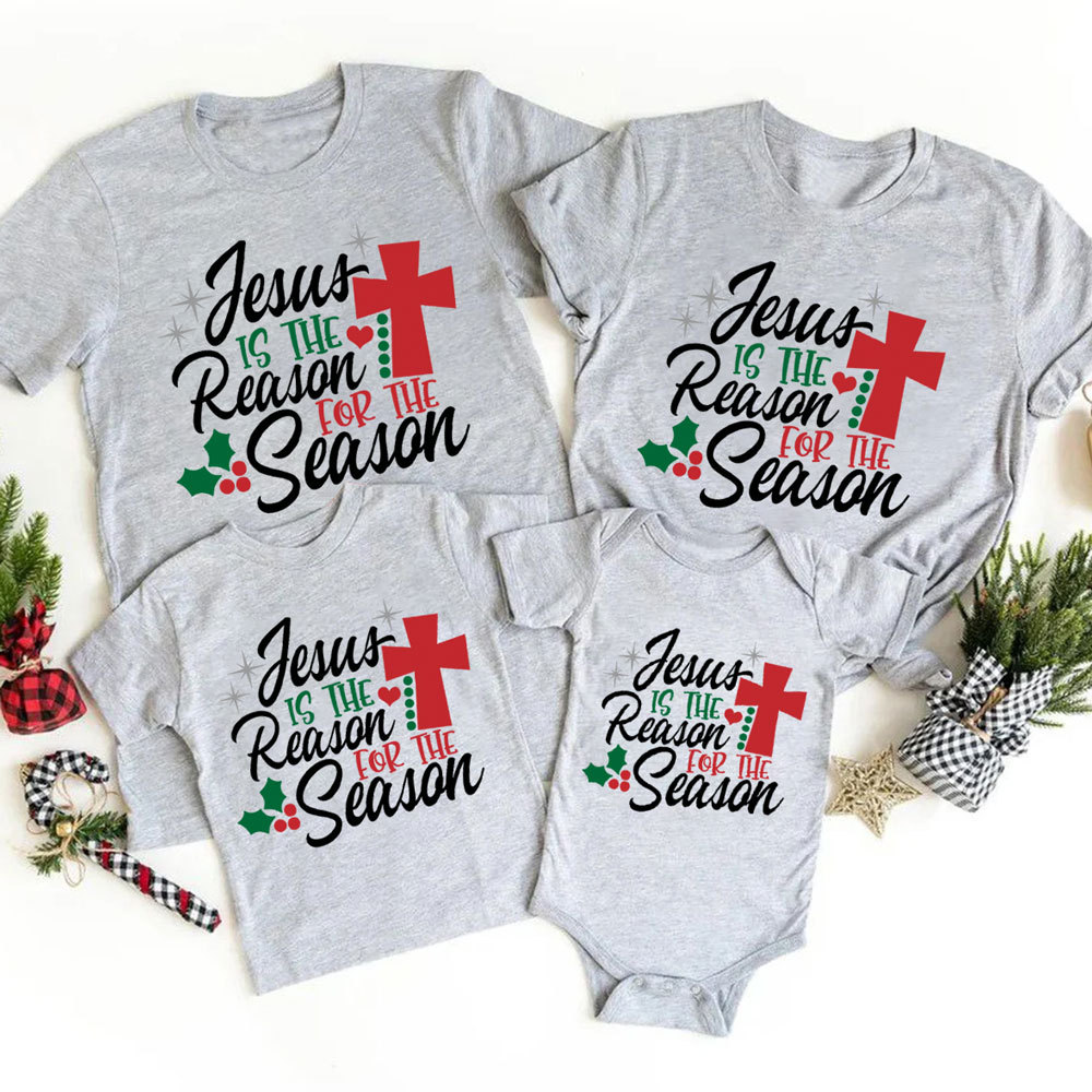 Jesus Is the Reason Christmas Family Matching Shirts