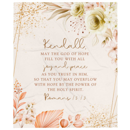 May the God of Hope Fill You Romans 15:13 Throw Blanket