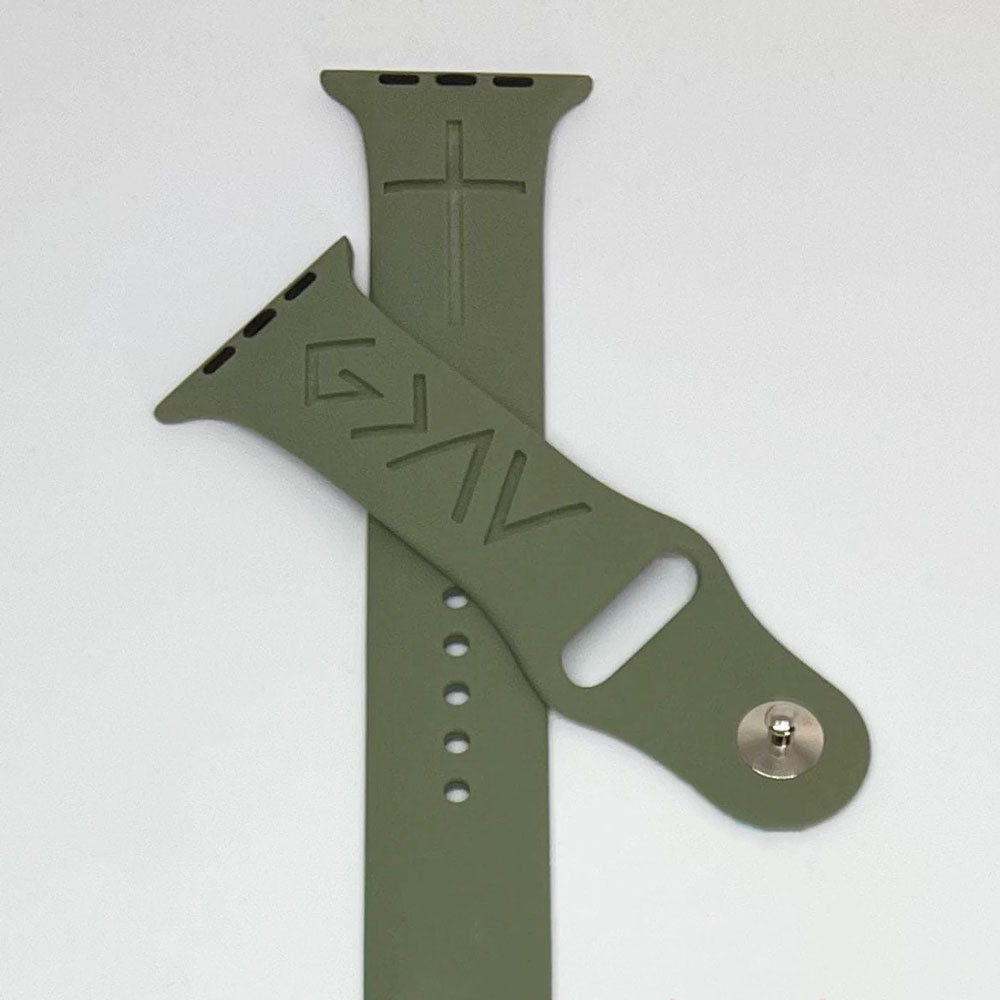 God Is Greater than the Highs and Lows Symbols Silicone Watch Band
