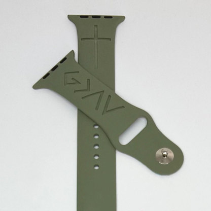 God Is Greater than the Highs and Lows Symbols Silicone Watch Band
