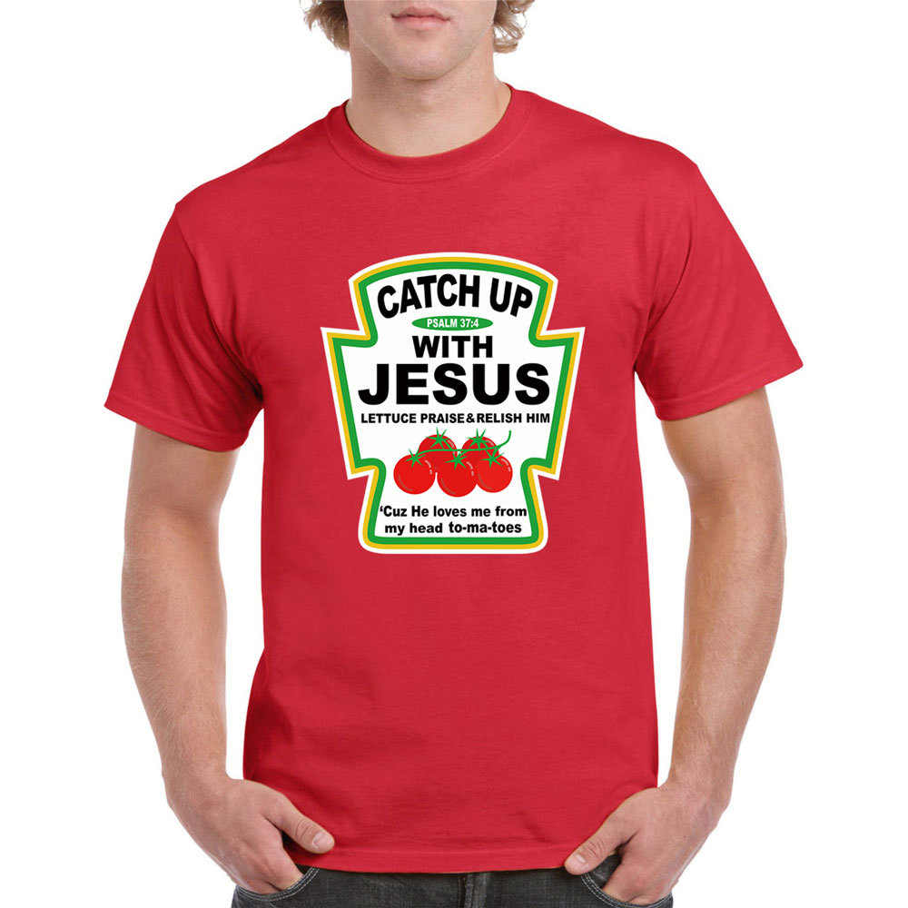 Catch up with Jesus Condiment T-Shirt