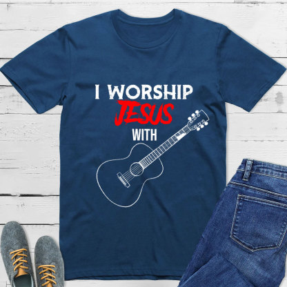 I Worship Jesus with Guitar Shirt