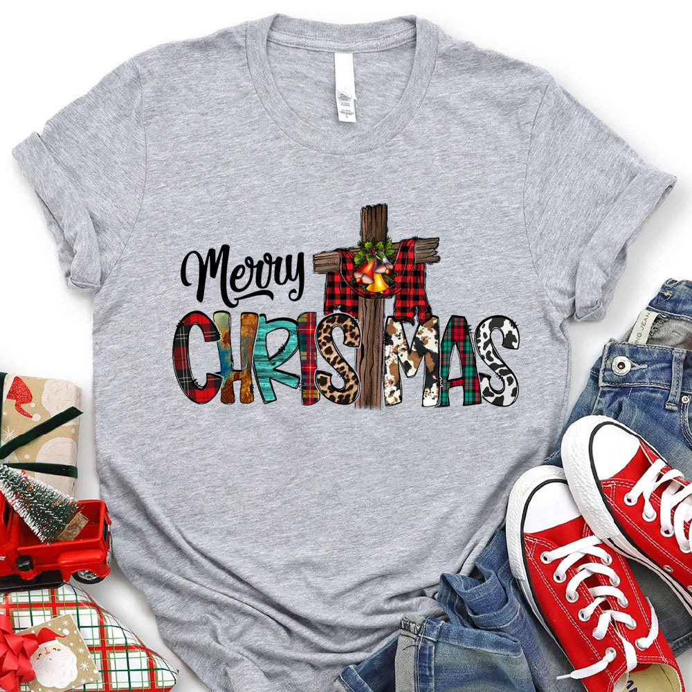 Merry Christ Mas Christian Christmas Tee