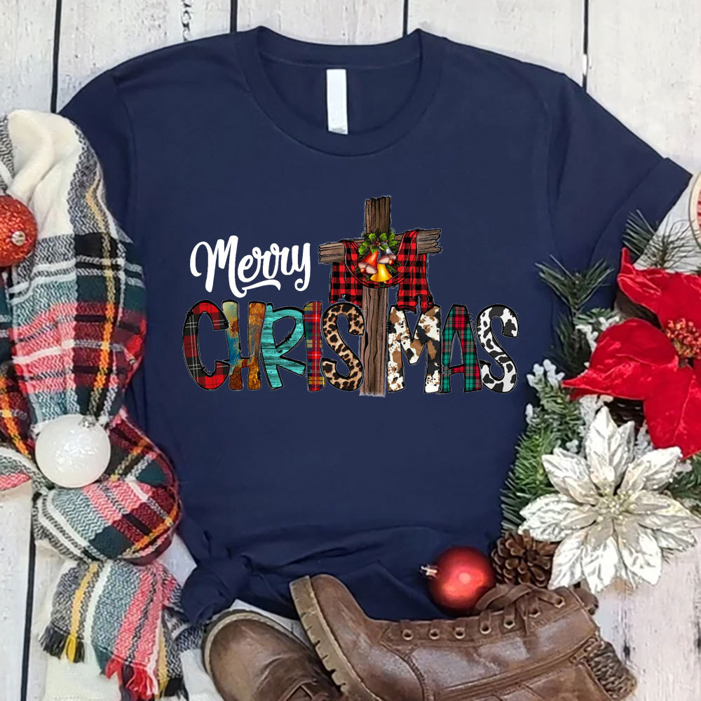 Merry Christ Mas Christian Christmas Tee