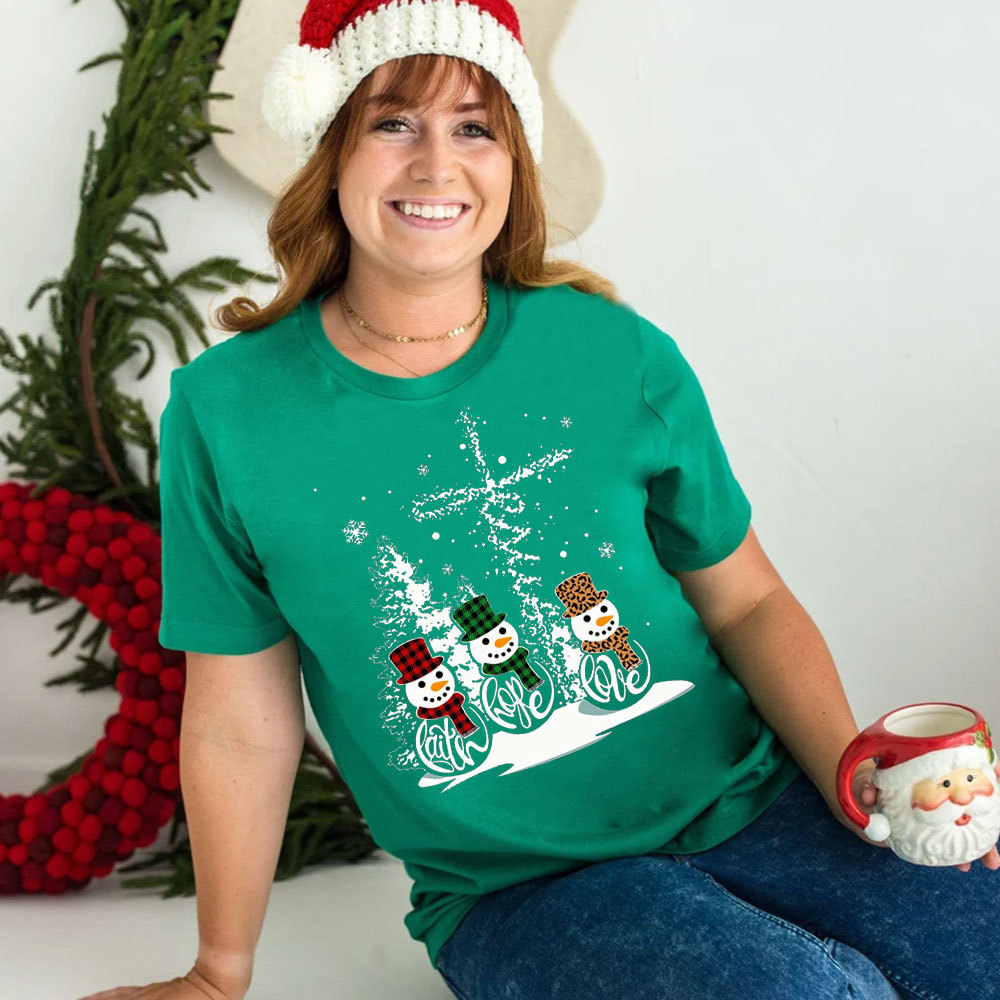 Faith Hope Love Christmas T-Shirt