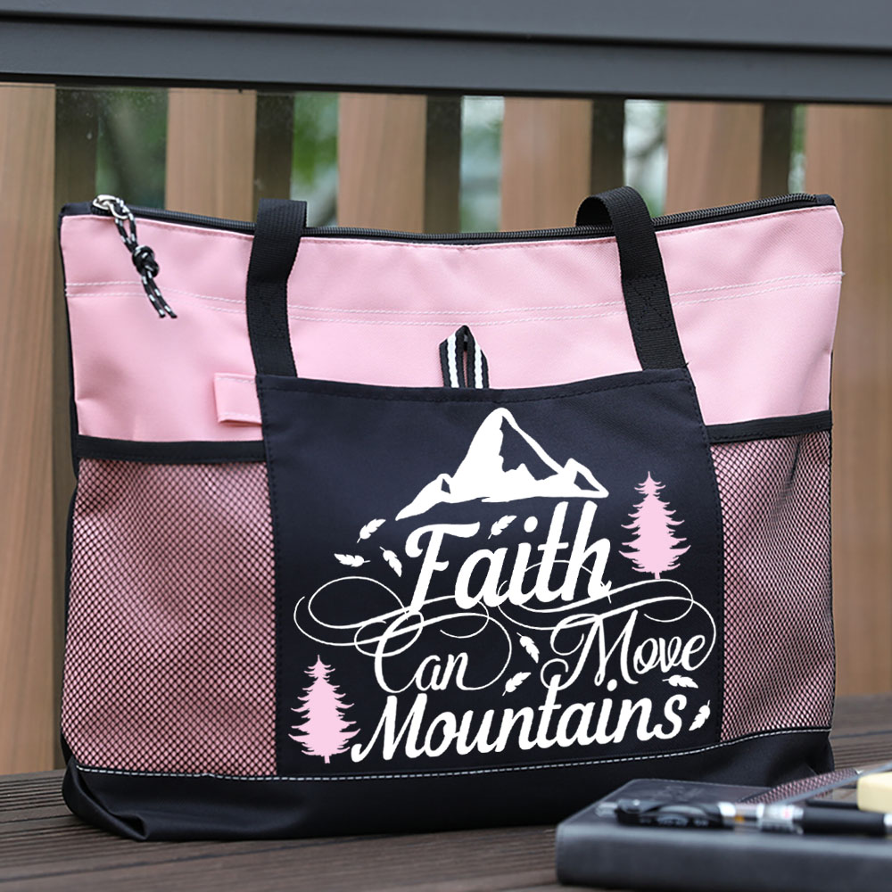 Faith Can Move Mountains Premium Tote Bag