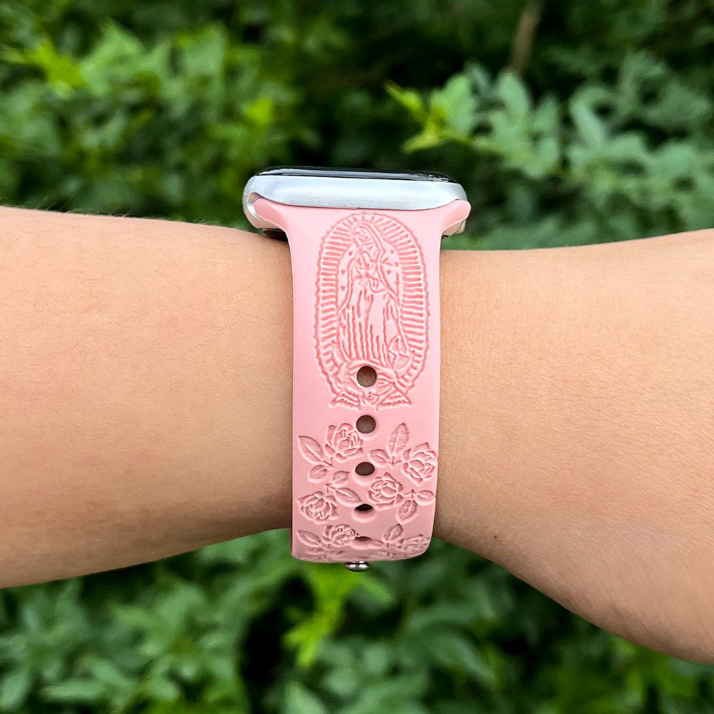 Virgin Mary With Cross Watch Band