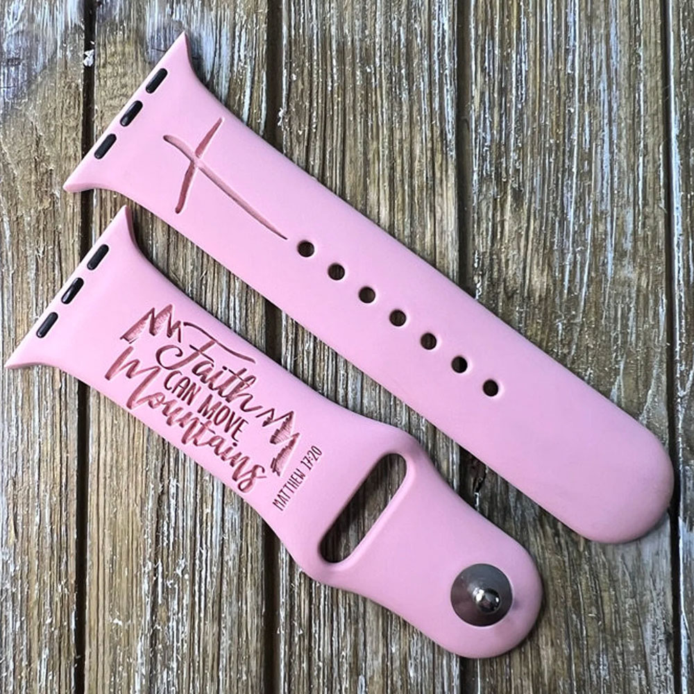 Faith Can Move Mountains Watch Band