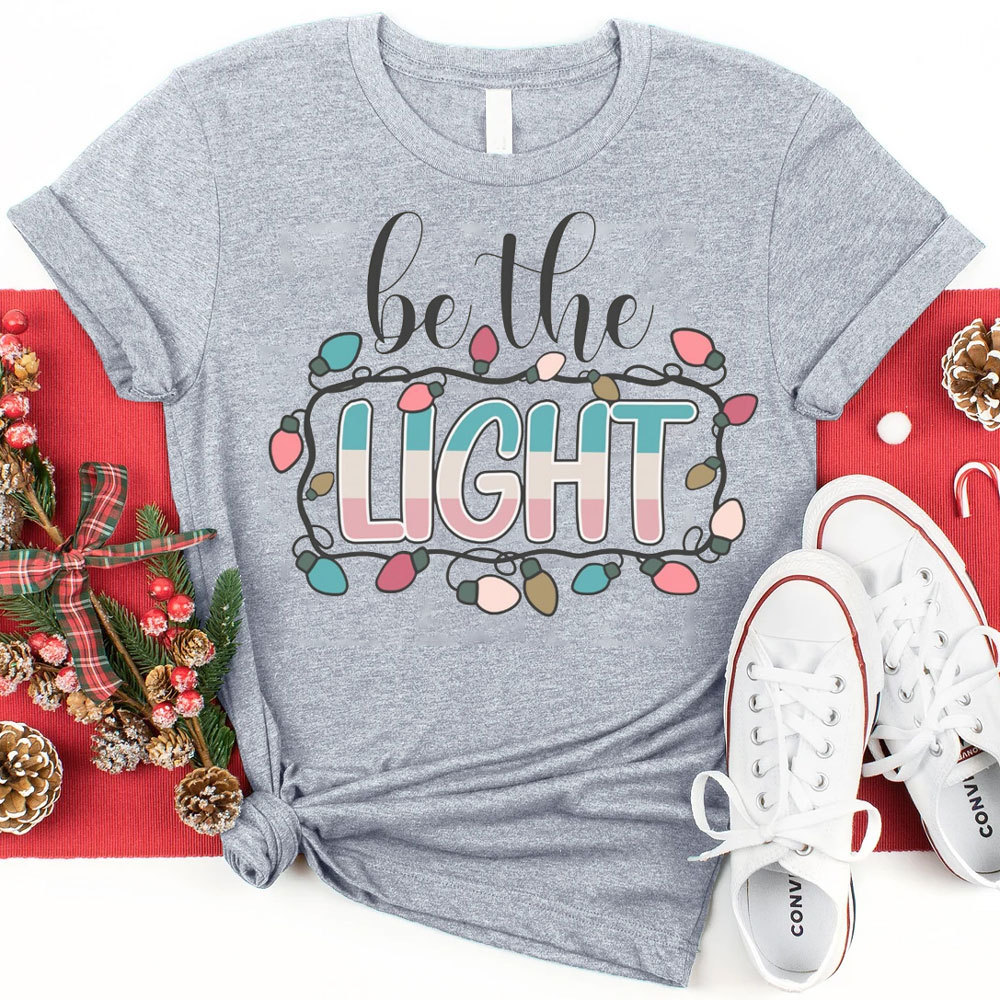 Be The Light Religious Christmas Tee