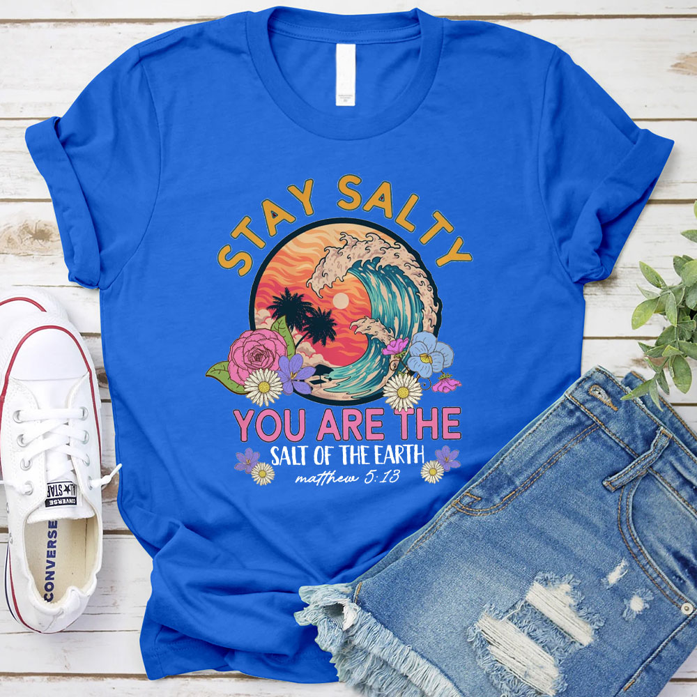 Stay Salty Bible Verse Christian Beach T-Shirt